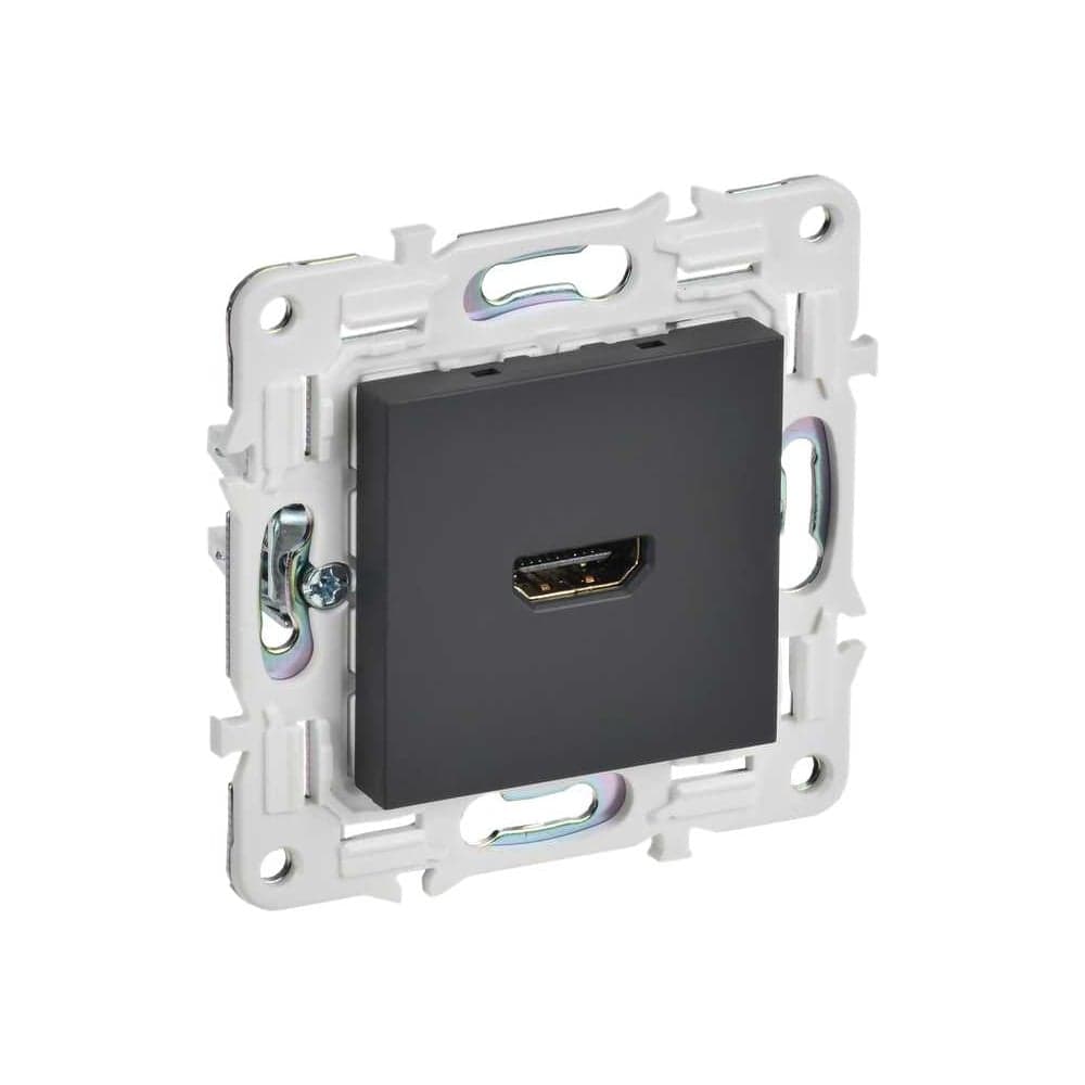 Розетка HDMI IEK SKANDY SK-H01G графит SK-H10-K53