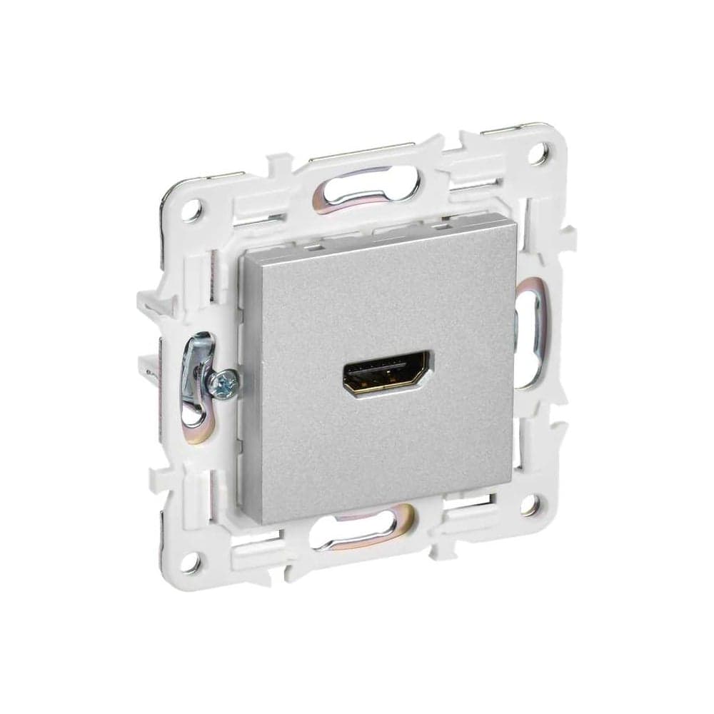 Розетка HDMI IEK SKANDY SK-H01S серебро SK-H10-K23
