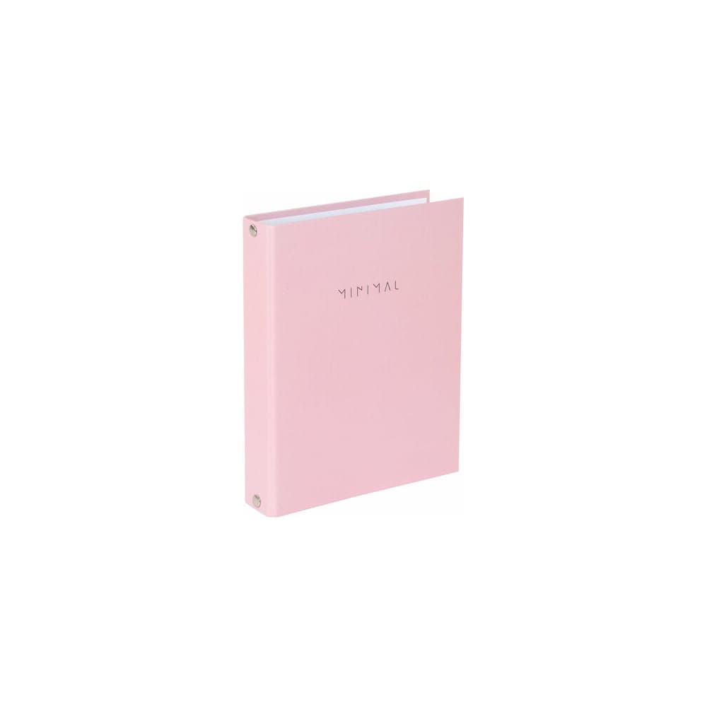 Тетрадь на кольцах BRAUBERG А5 175х215 мм, 120 листов, твердый картон, клетка, Minimal pink 404998