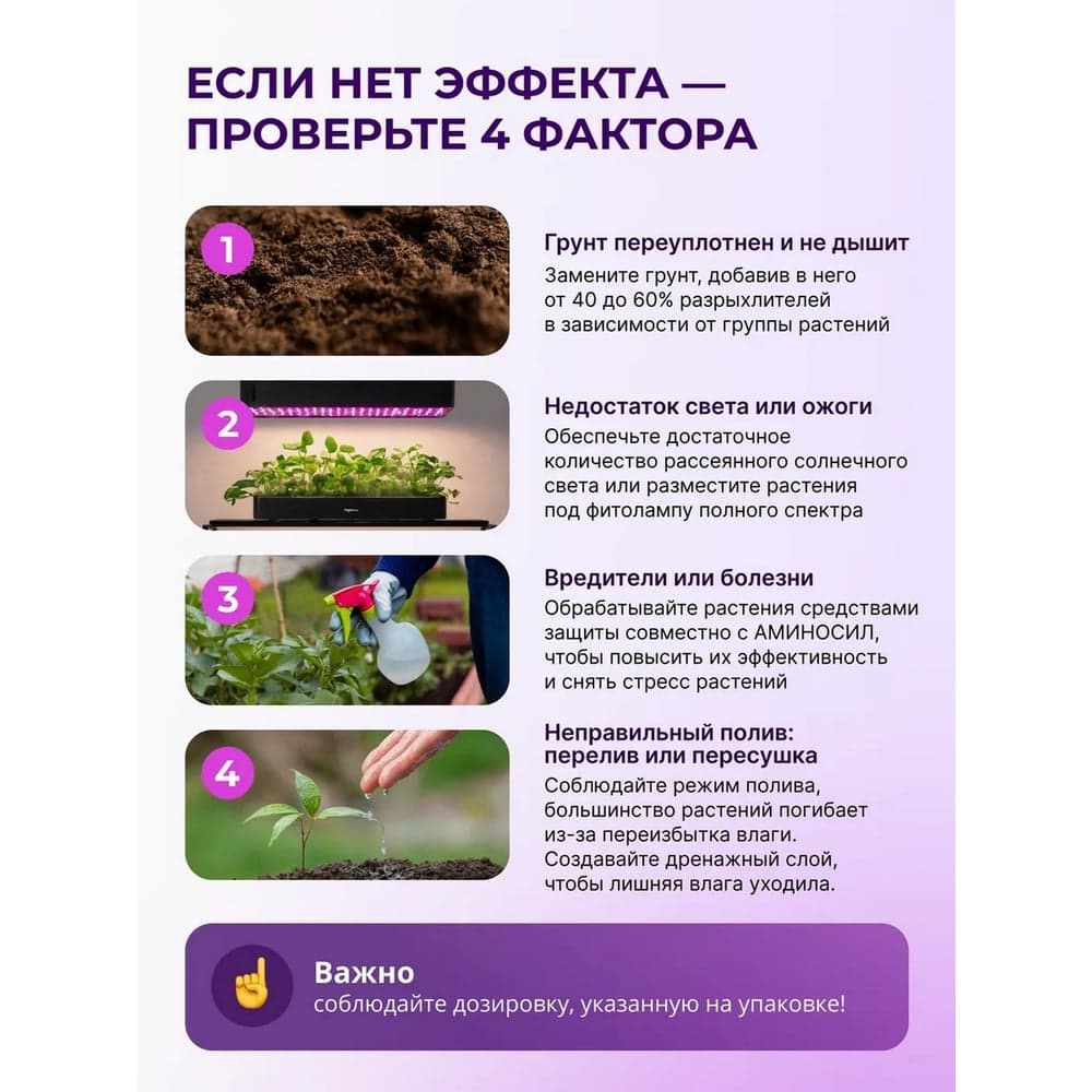 Витамины для растений Аминосил Универсальный, гранулы 50г 4640259909653