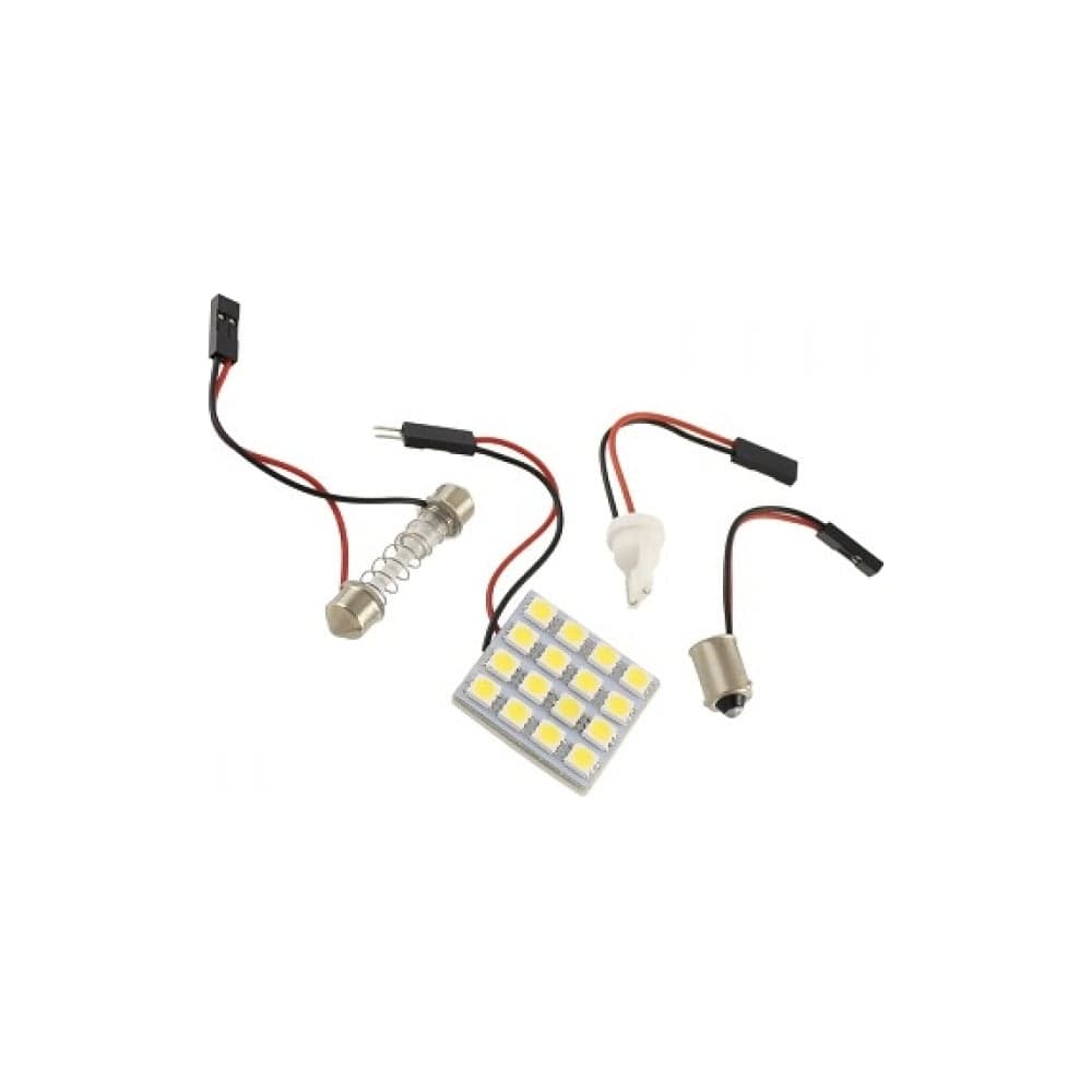 Светодиодная площадка Nord-Yada 24V 16SMD(30x30 mm) тепл белый (кмп 3 цоколя:BA9s,T-10,T-11 унив) 902506