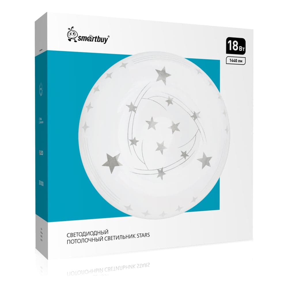 Светодиодный потолочный светильник Smartbuy (LED) 18Вт 260х55мм STARS SBL-STAR-18-65