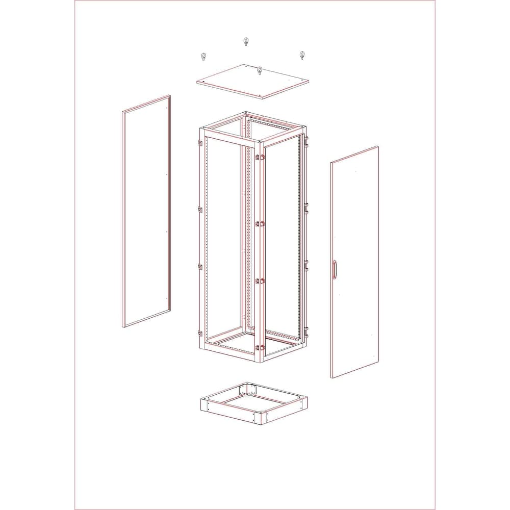 Корпус УМК MULTICOLOR IP54 (800х2000х650) (ШхВхГ) RAL 7035 MLT.UMK1.54.80.20.65