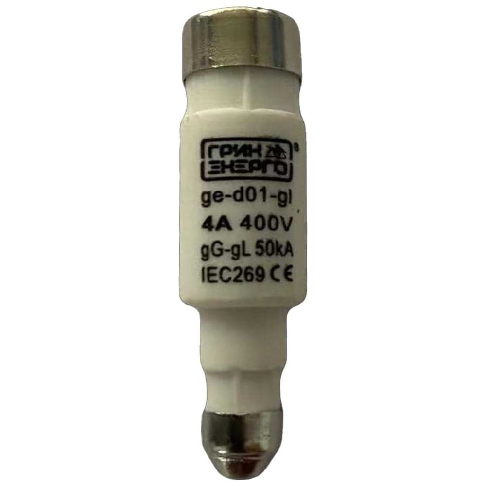 Предохранитель ГРИНЭНЕРГО D01 gl 4A 400V ge-d01-gl-4a-400v