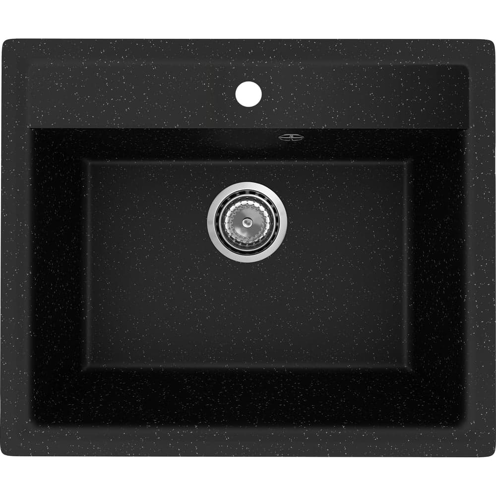Мойка для кухни Bauedge BAU Stil Pro 57x50, без выпуска, черный камень PR0010