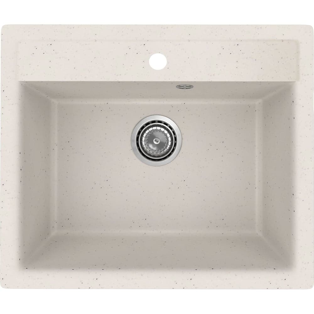 Мойка для кухни Bauedge BAU Stil Pro 57x50, без выпуска, белый песок PR0009