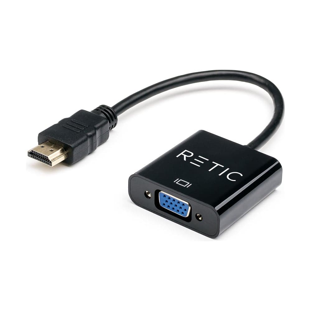 Переходник Retic штекер HDMI - гнездо VGA шнур 0,1 м RTC-HDMI-VGA-0.1M