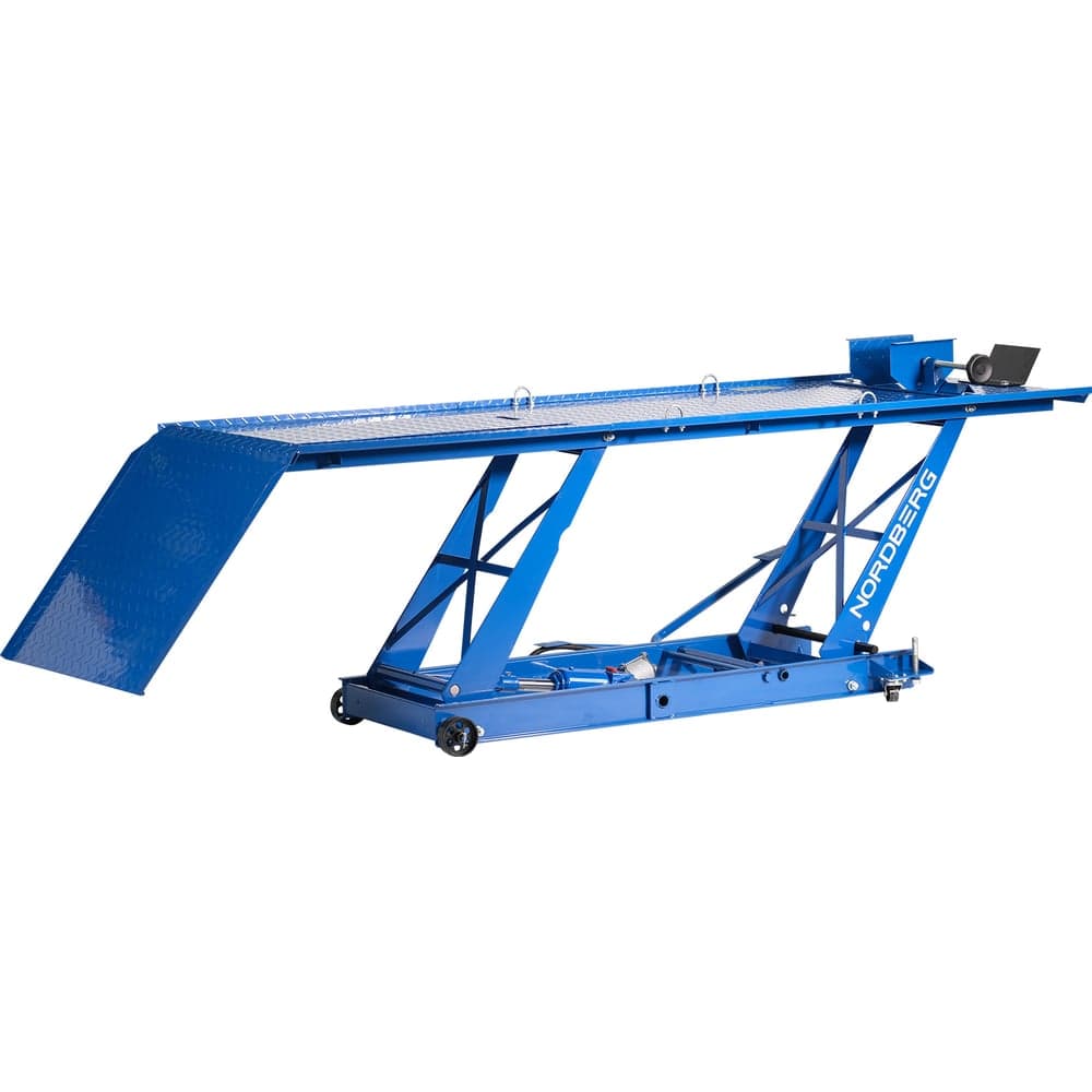 Подъемник для мотоциклов NORDBERG 450 кг, с ножным и пневмоприводом N4M1