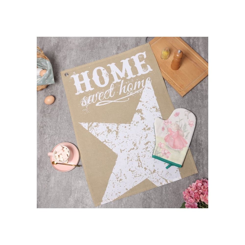 Набор кухонный Этель Home варежка 20x28 см, полотенце вафля 35x60 см 10754575