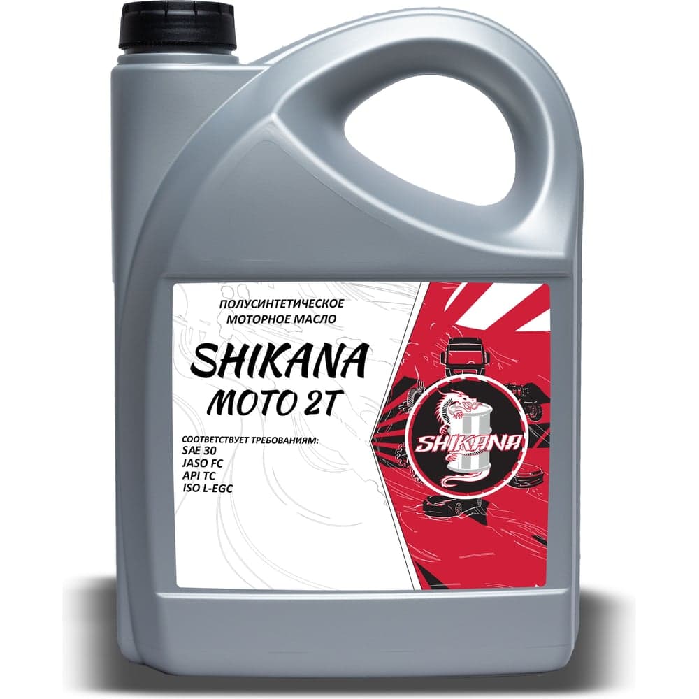 Моторное масло SHIKANA LV MOTO 2T полусинтетическое, 5 л 79525