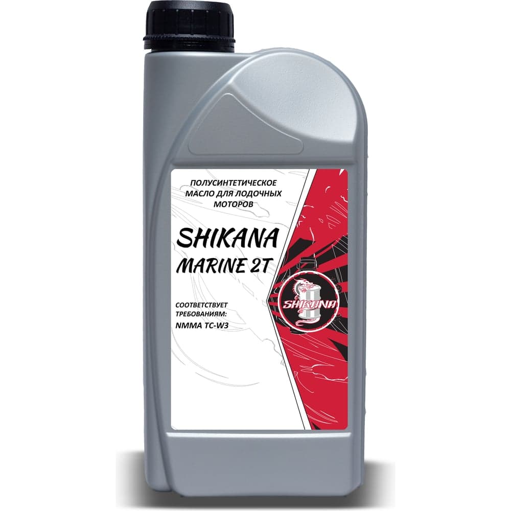Моторное масло SHIKANA LV MARINE 2T, полусинтетическое, 1 л 79536