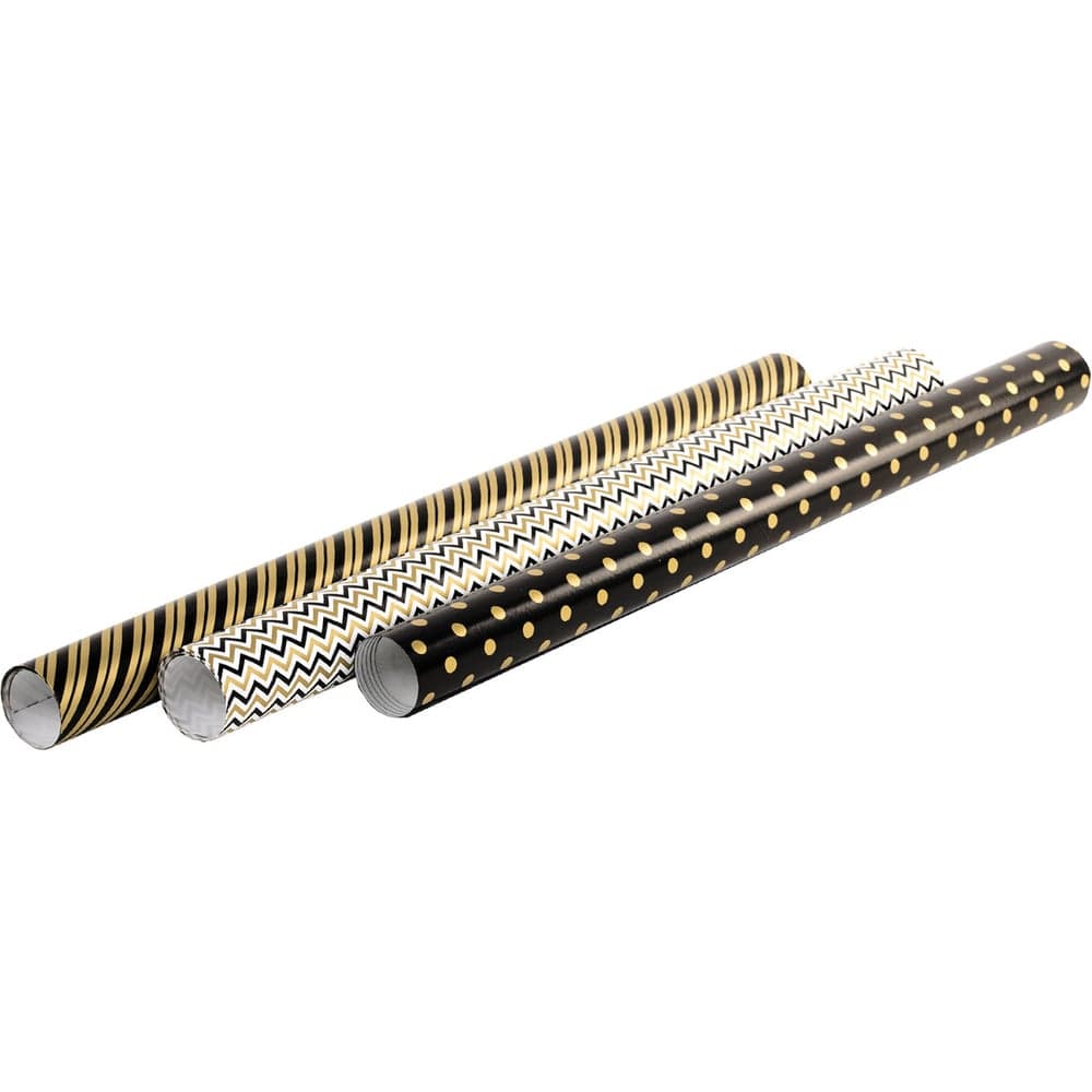 Упаковочная мелованная бумага Золотая сказка 3 шт., Golden Pattern, 70х100 см, 3 дизайна 592062