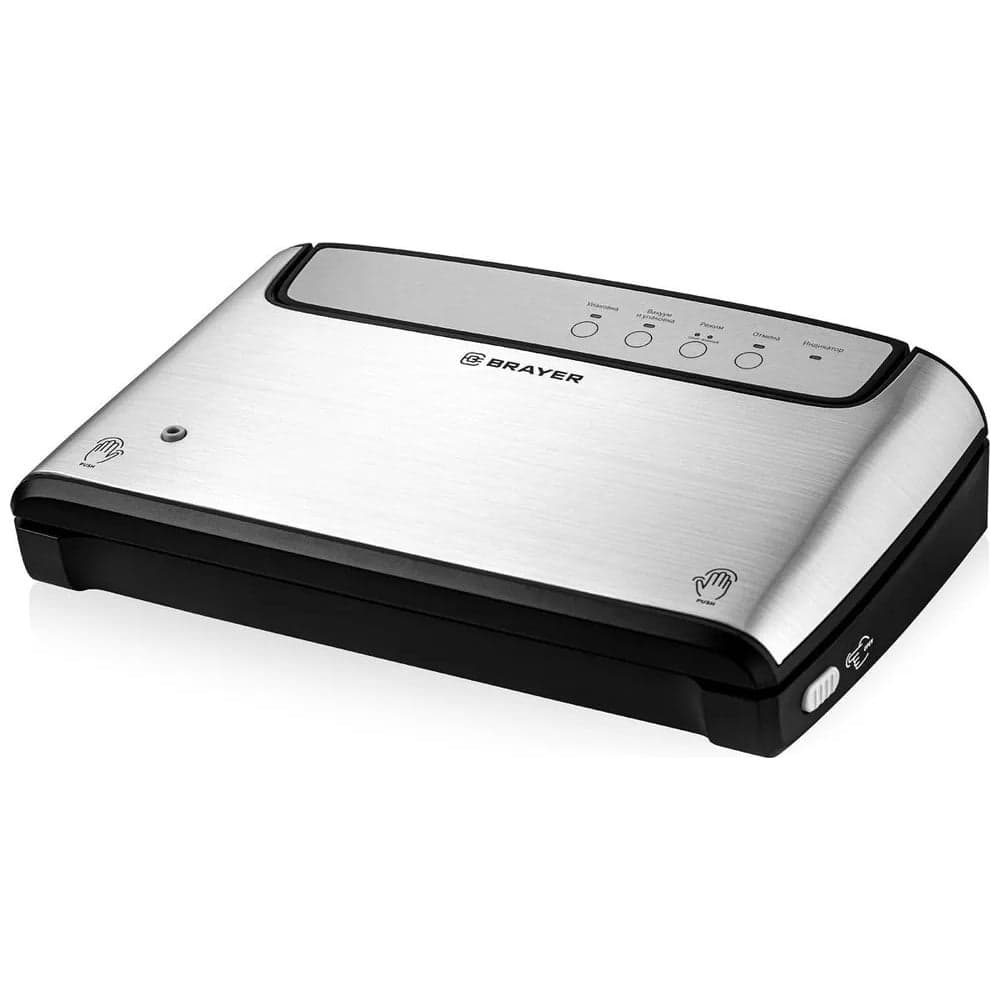 Вакууматор BRAYER 5071BR 140 Вт, скорость вакуум 5.5 л/мин, степень вакуума 0.8 бар, встроенный нож BR5071