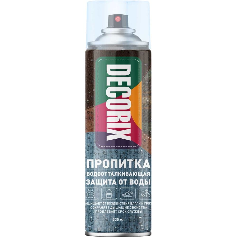 Водоотталкивающая пропитка Decorix Защита от воды, 335 мл, бесцветная 0161-00 DX