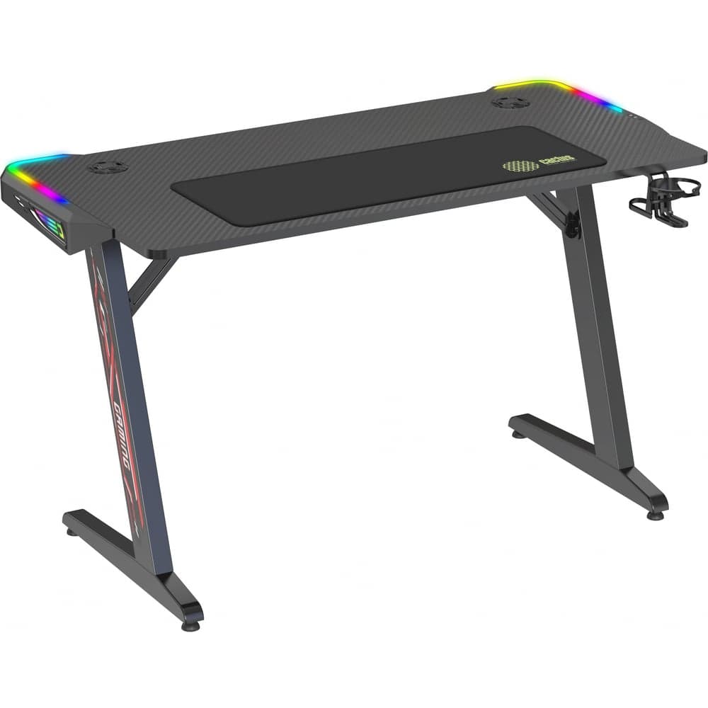 Стол игровой CACTUS CS-GTZ-BK-RGB столешница ДСП черный каркас черный 1994080