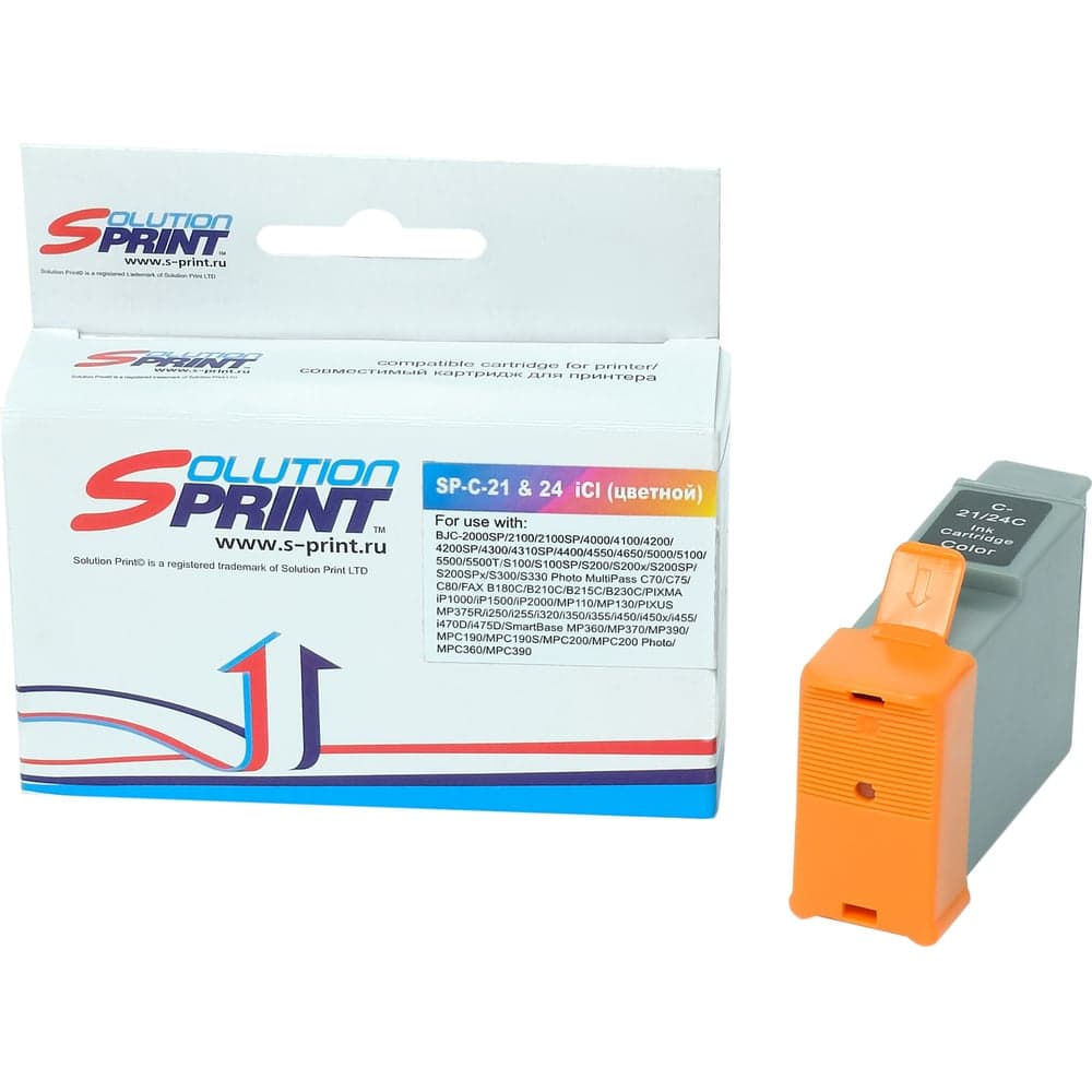 Картридж Solution Print SP BCI-21/BCI-24 Color для Canon, цветной 26191