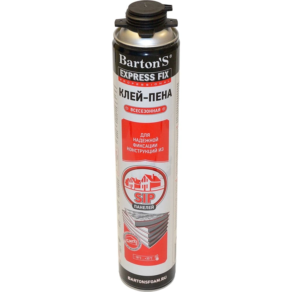 Клей-пена BARTON'S всесезонная, EXPRESS FIX для SIP-панелей, 870 мл BR303