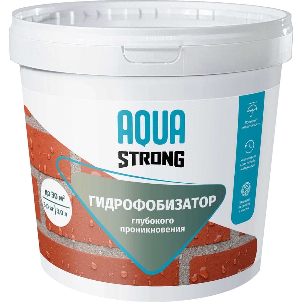 Пропитка гидрофобизатор Aquastrong 10 л 4607130865057