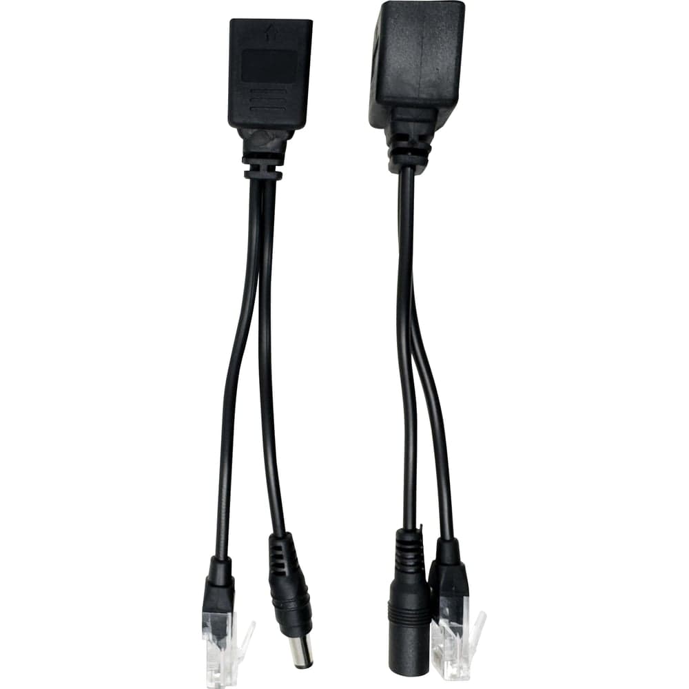 Сплиттер + инжектор LAN+DC черные, арт. OX-SPL021 OXION