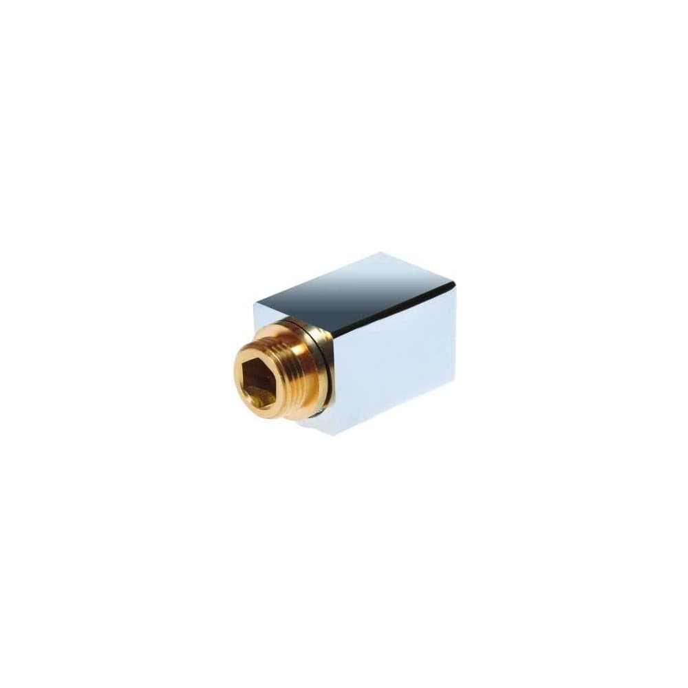 Колпачок квадратный SMT со штуцером 1/2"НР и воздухоотводчиком, хром SMT515SCH0405