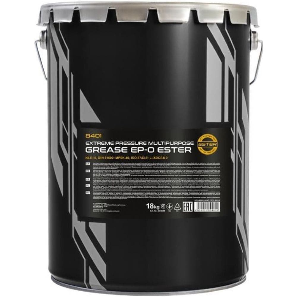 Пластичная противозадирная смазка MANNOL EXTREME PRESSURE MULTIPURPOSE GREASE EP0 ESTER 18 кг 840118