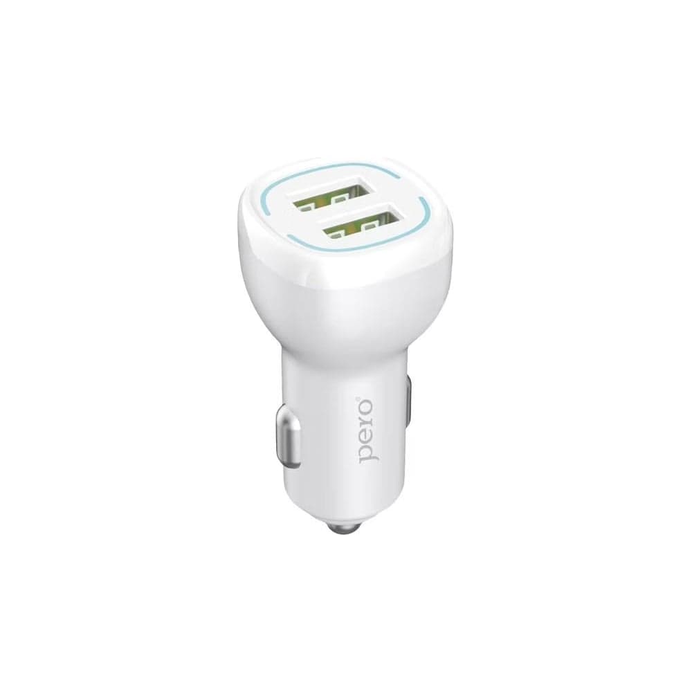 AЗУ PERO AC04 2USB 2.4A AUTOMAX белое AС04OCW
