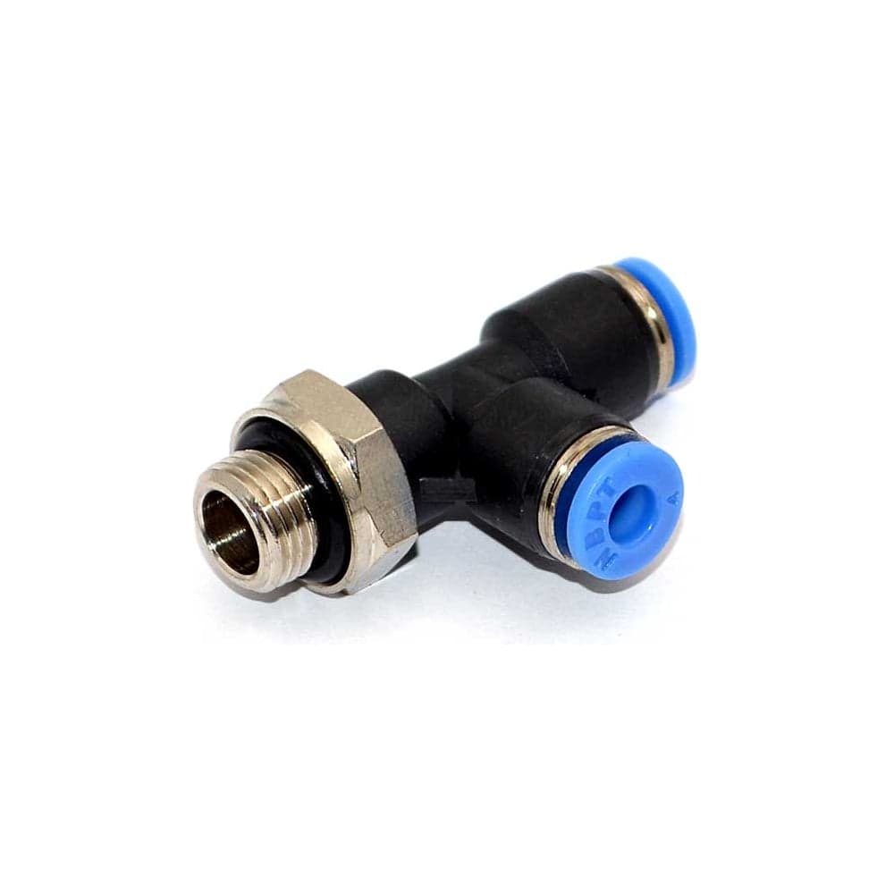 Пневмофитинг цанговый Т-образный HIMPT с наружной резьбой PD 12-02, R1/4 00-00014131