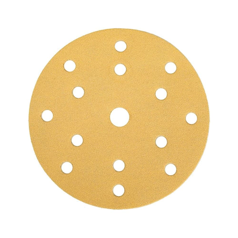 Шлифовальный круг Interflex Gold AP215C 150 мм, на липучке, 15 отверстий, Р320 3127323015