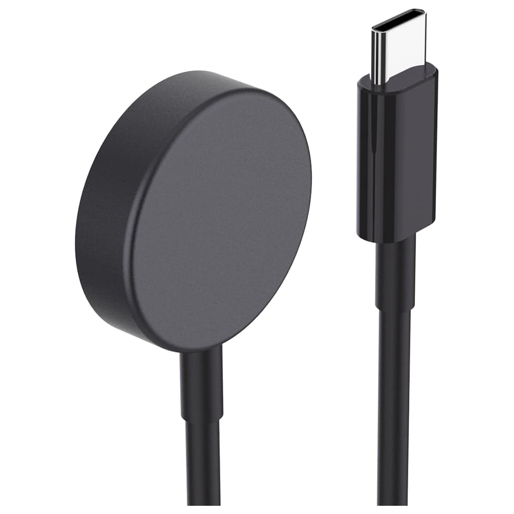 Беспроводное магнитное зарядное устройство для Galaxy Watch, PERO TC20 USB-C черное ТС20BL