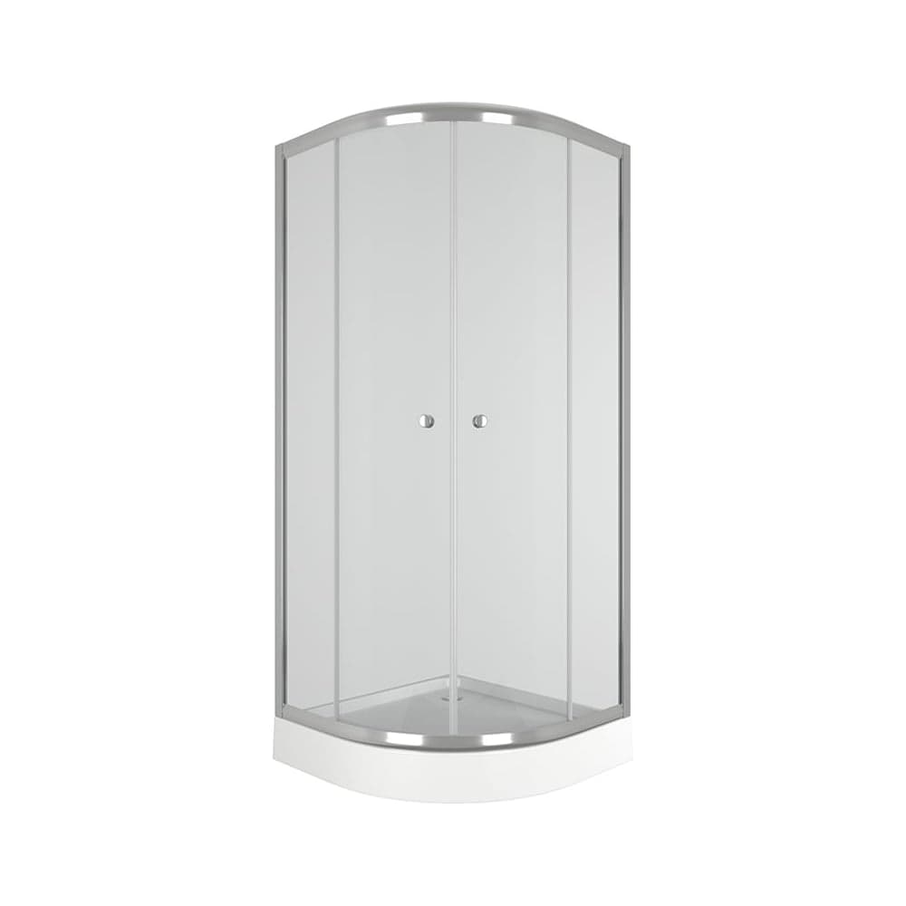 Душевой уголок BauedgeBAU Dream Hit с поддоном 80x80х195, прозрачное закаленное стекло, хромированный профиль TY0026