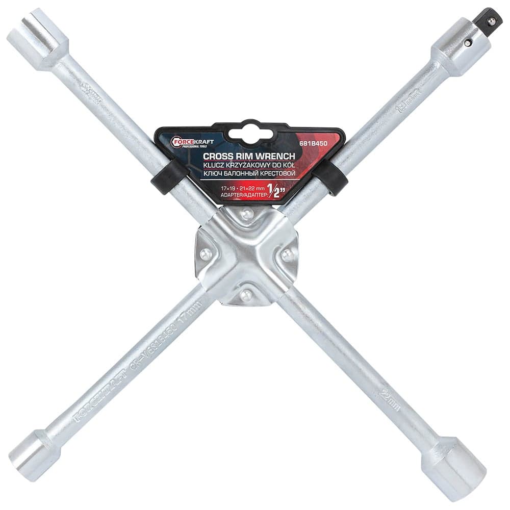 Ключ балонный крестовой Forcekraft 1/2", 17х19;21х22мм FK-681B450(60924)
