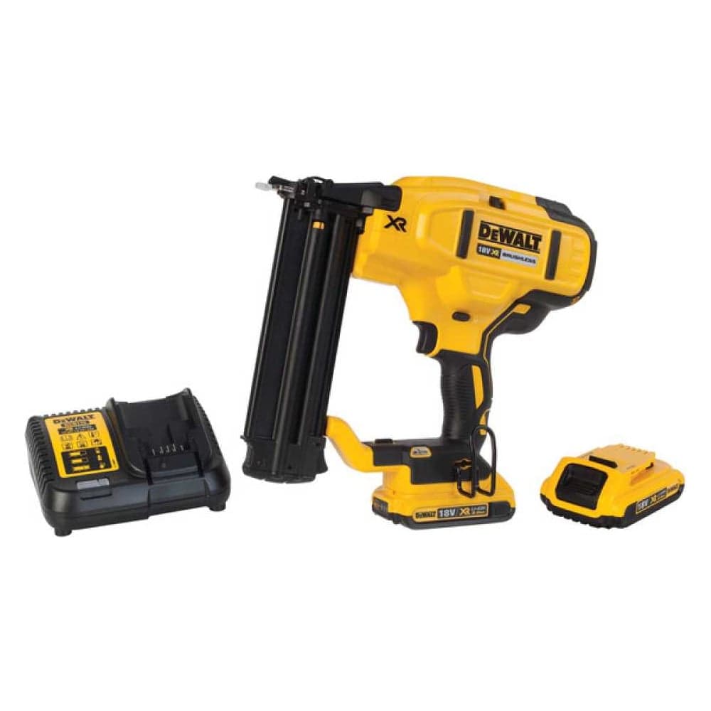 Аккумуляторный шпилькозабивной пистолет DEWALT 18 В, с 2 АКБ, 2 А*ч и ЗУ, в кейсе TSTAK, DCN680D2 DCN680D2-QW