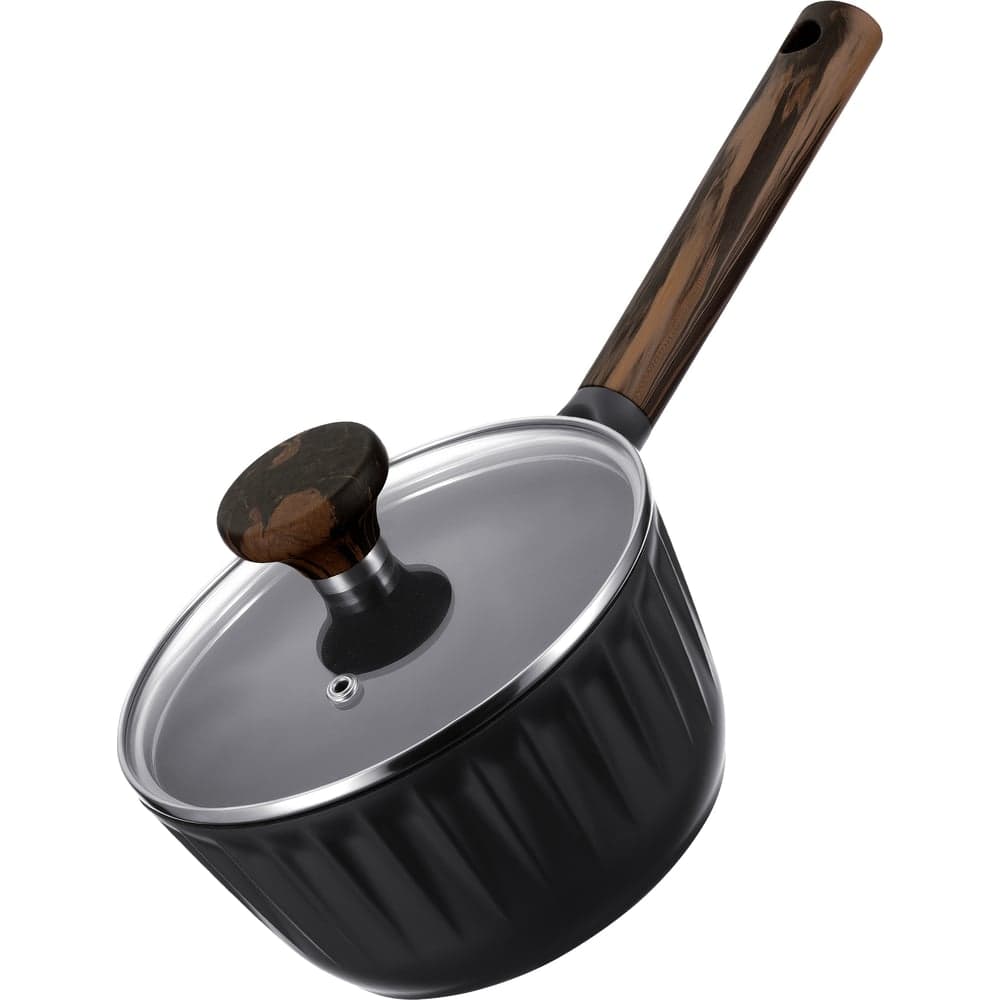 Ковш Regent inox 1.4л/16см с крышкой (литой алюминий) Linea FIAMMA (индукция) 63-1416