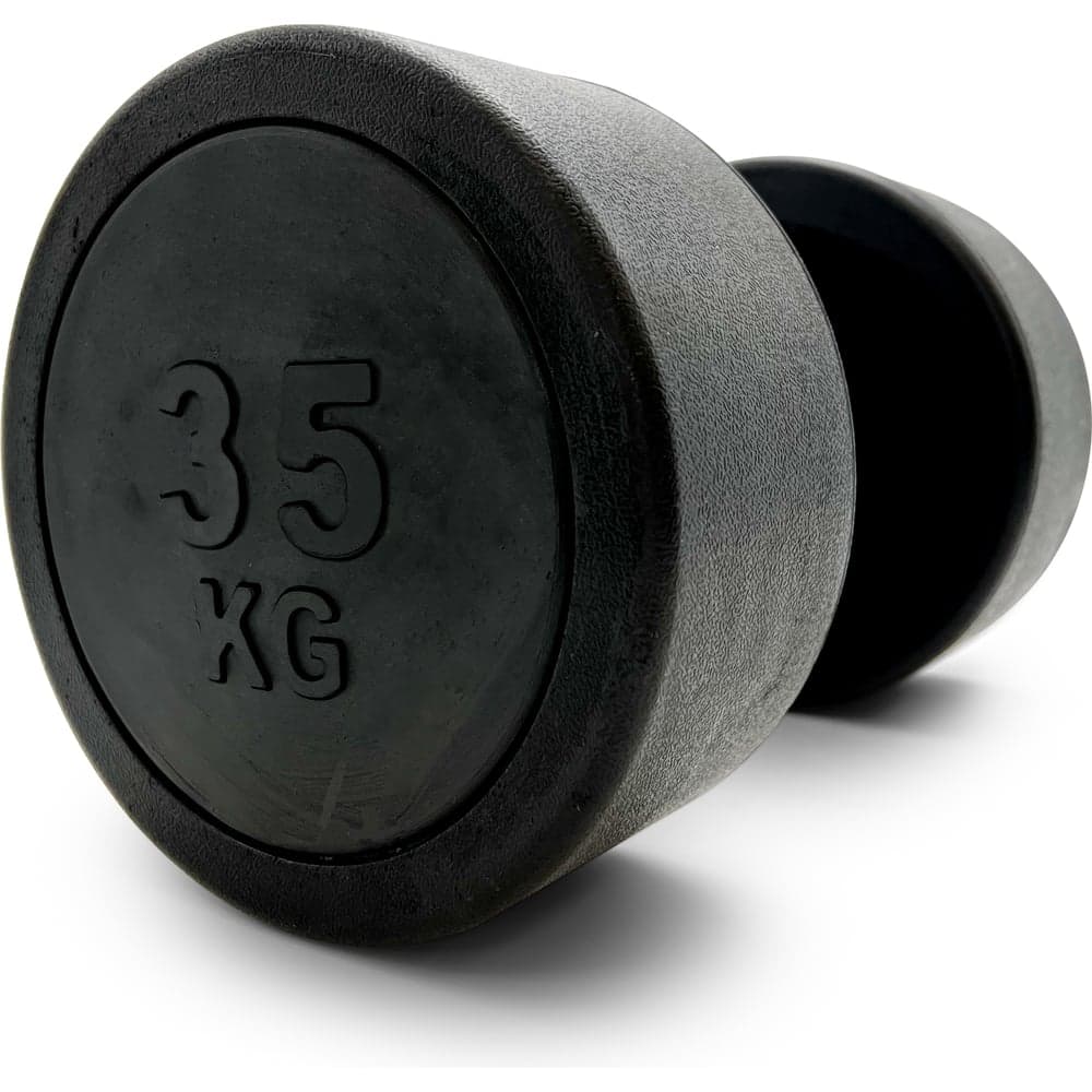 Гантель UNIXFIT PRO круглая обрезиненная 35 кг DBRND35PBK