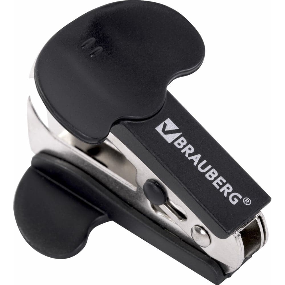 Антистеплер для скоб № 10 и № 24/6 BRAUBERG Classic с фиксатором черный 222547