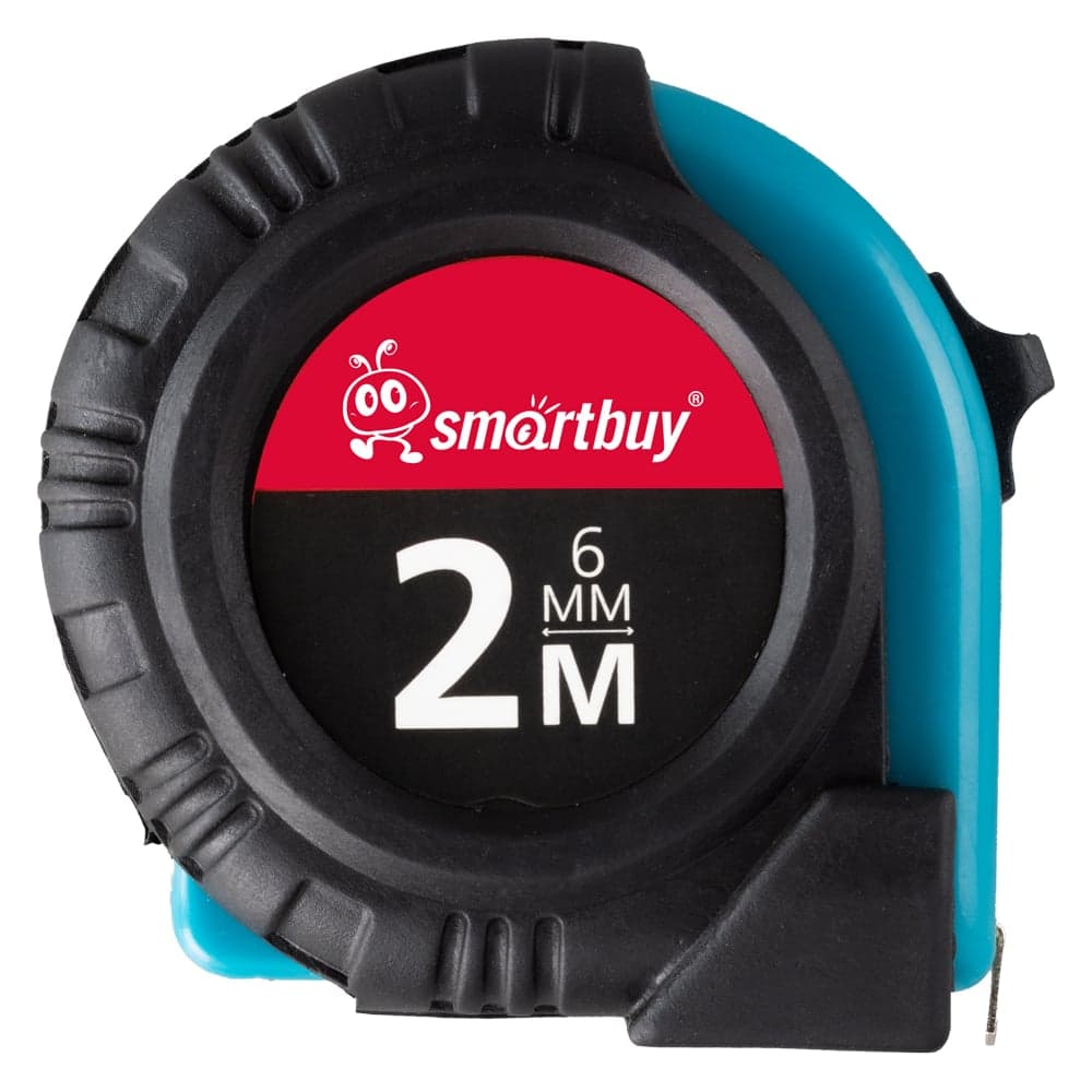 Рулетка Smartbuy 2 метра, пластик и резина, промо, tools SBT-MTP-200p2