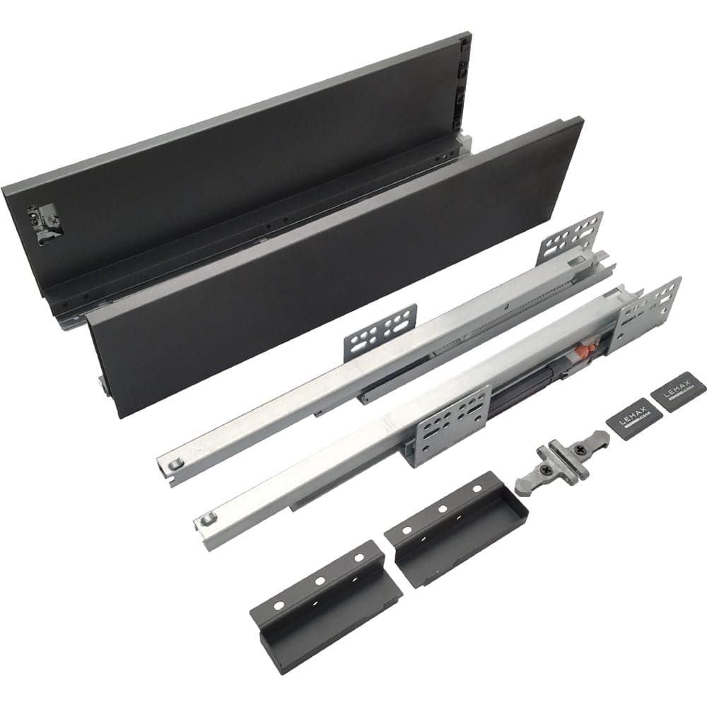 Комплект системы выдвижения Lemax prof Lembox, H=84, 500 мм, серый Lembox-84-500-GR