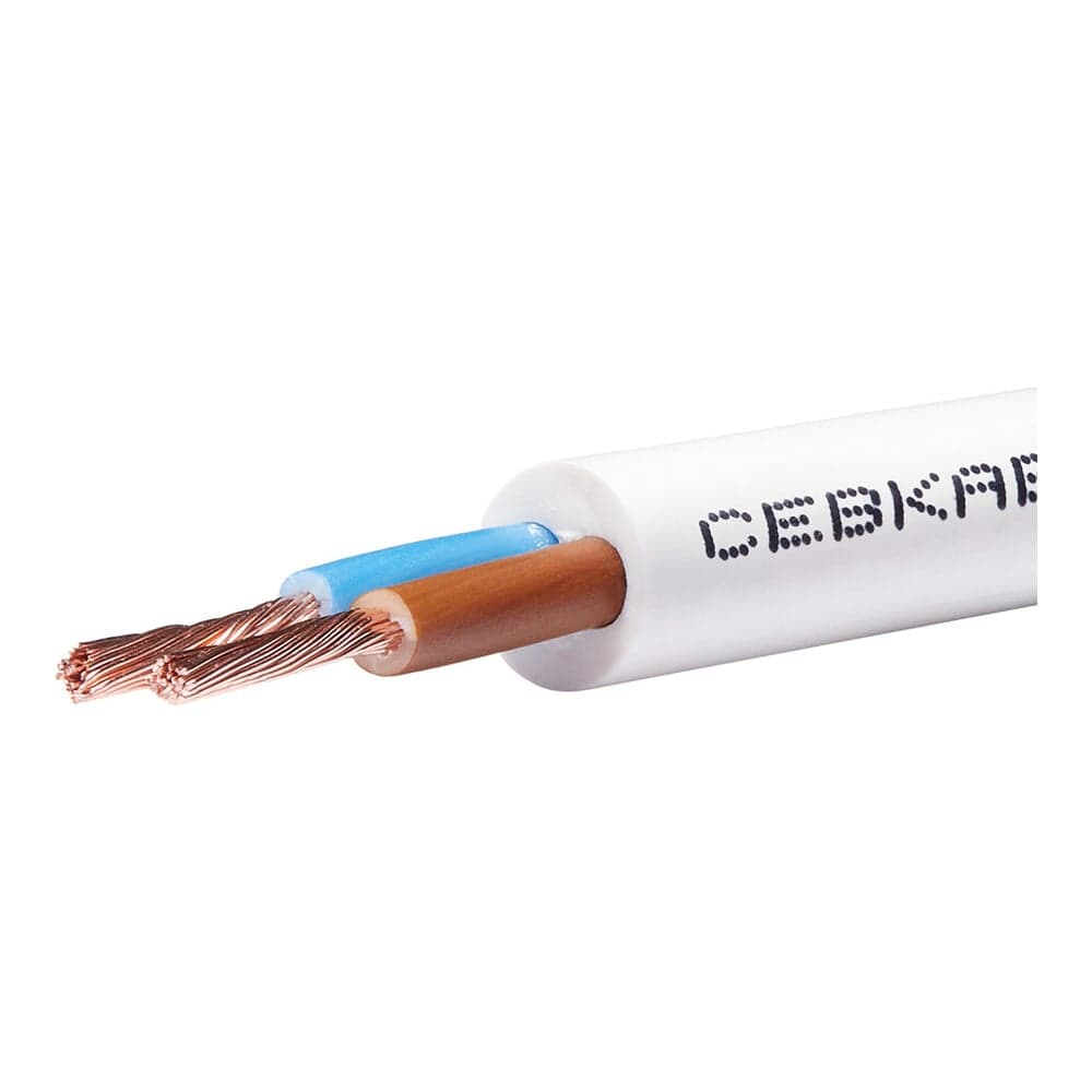 Провод Севкабель ПВС 2х0,75 мм, ГОСТ, 5 м 05539