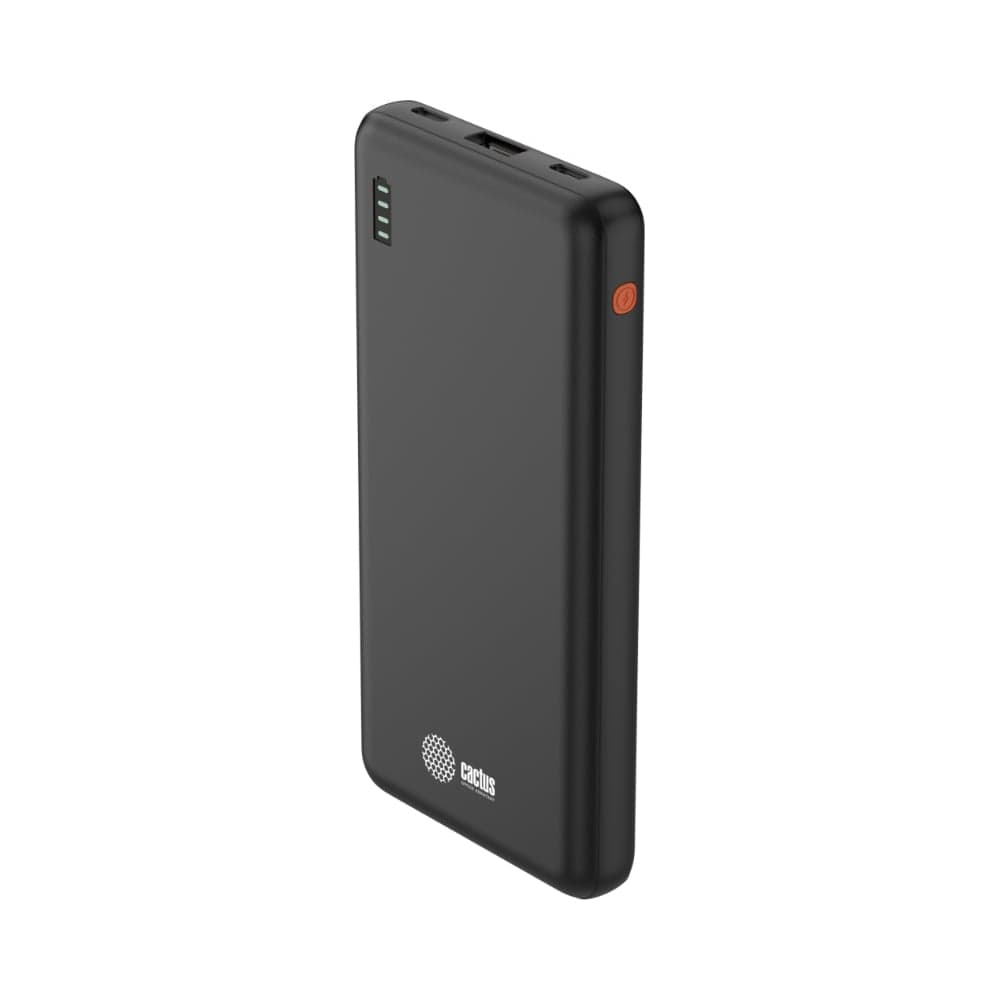Мобильный аккумулятор CACTUS CS-PBFSAA-10000 10000mAh, 4.5A, USB-A/2xUSB-C, черный 2032363