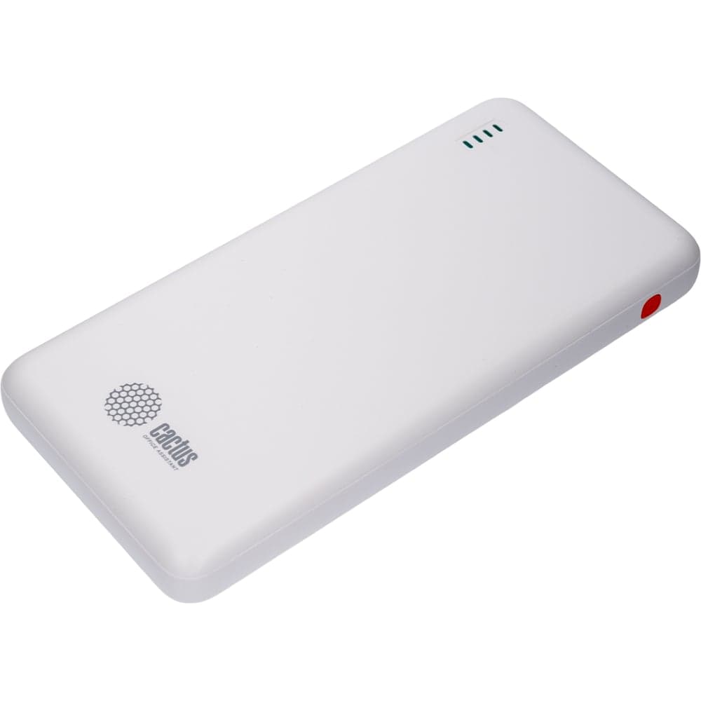 Мобильный аккумулятор CACTUS CS-PBFSBA-10000 10000mAh, 4.5A,USB-A/2xUSB-C, белый 2032365