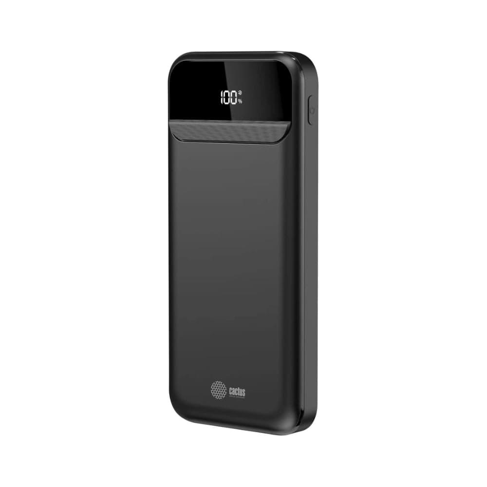 Мобильный аккумулятор CACTUS CS-PBFSCA-10000 10000mAh, 4.5A, 2xUSB-A/USB-C, черный 2032367