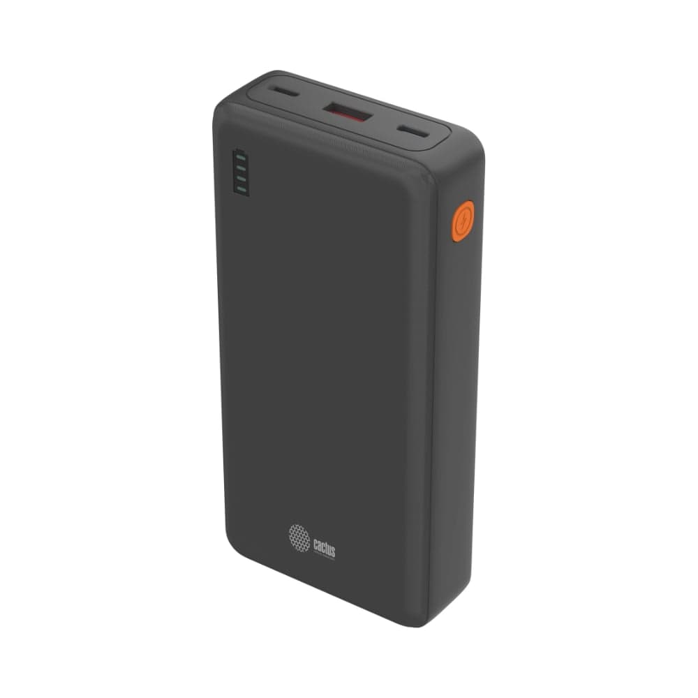 Мобильный аккумулятор CACTUS CS-PBFSDA-20000 20000mAh, 4.5A, USB-A/2xUSB-C, черный 2032368