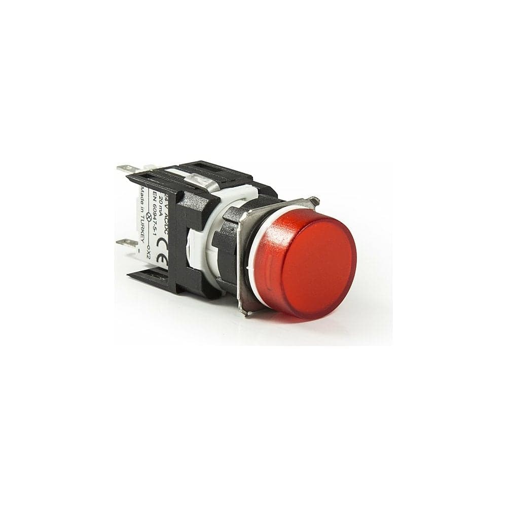 Сигнальная арматура Emas 16 мм, круглая 12-24 AC/DC красная D060YXK