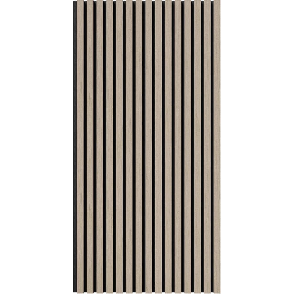 Акустическая панель Cosca Decor черный войлок, 1200x600x21 мм, шпон дуб латте бежевый 00-00078913
