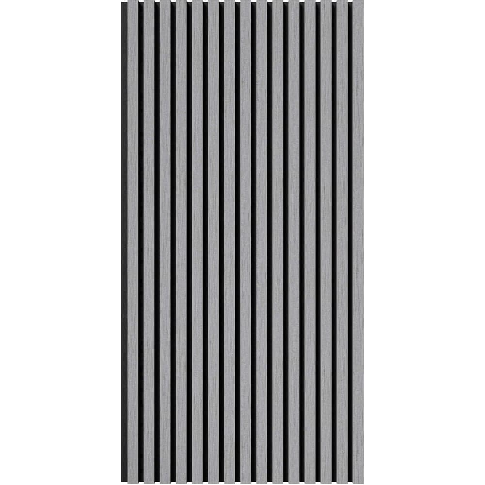 Акустическая панель Cosca Decor черный войлок, 1200x600x21 мм, шпон дуб ардженто светло-серый 00-00078919