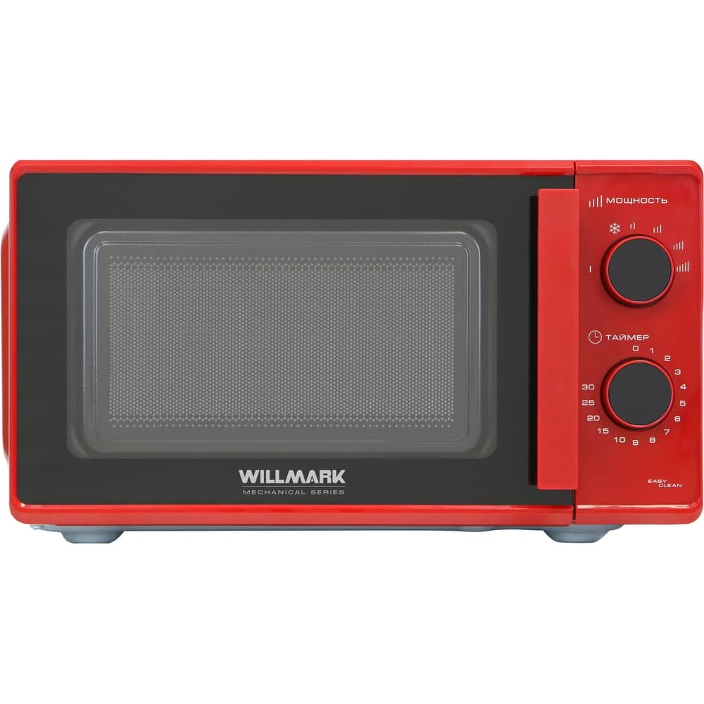 Микроволновая печь Willmark WMO-203GMR 20 л, 700 Вт, механическая ПУ, ручка для открывания дверцы, 6 уровней мощности, красная 2001129