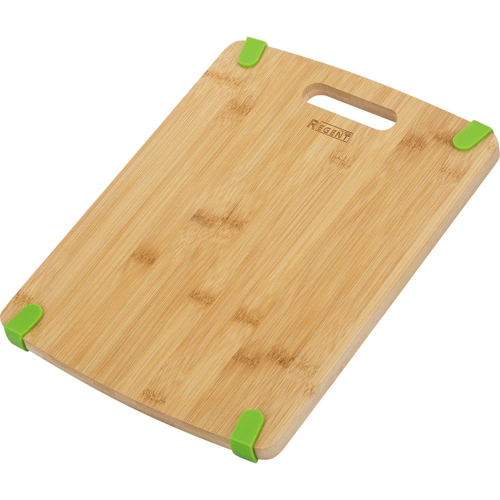Доска разделочная с силиконовыми вставками Regent inox 33x25x1.5 см, Linea Bamboo 93-BM-4-02.2