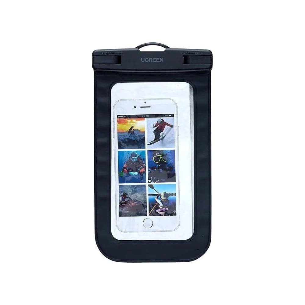 Водонепроницаемый чехол для телефона Ugreen LP716 (45181) Waterproof Phone Pouch. Цвет: черный (защелка) 45181_