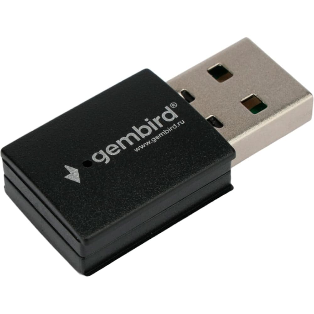Сетевой адаптер Gembird WiFi+Bluetooth, 150 Мбит, мини, USB, 802.11b/a/g/n/ac, RTL87, WNP-UA-017