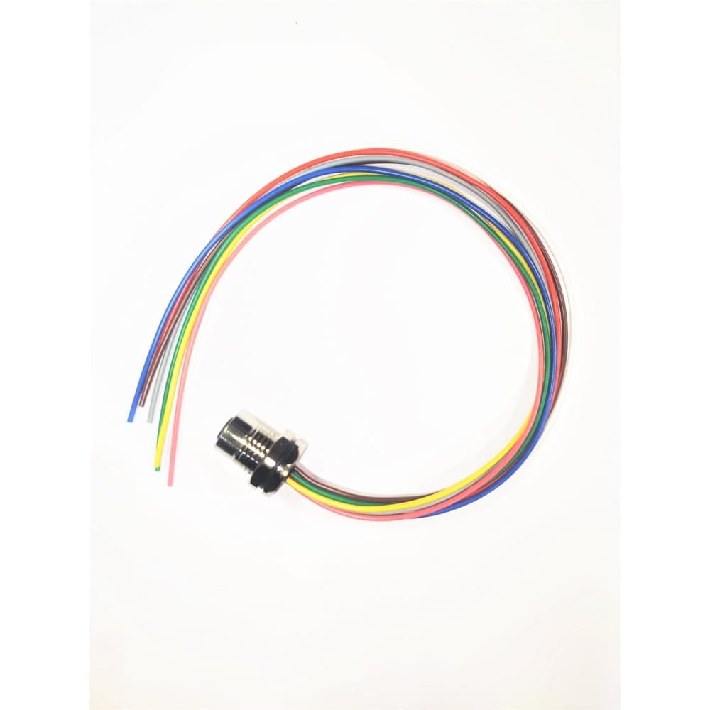 Монтажный разъем VELLEDQ FLH-M12-M05(PG9)-0.3, Вилка, Прямой с кабелем, Латунь никелированная 5-PINIP67, кабель 0,3 м, 60 AC/DC, 08-00024791